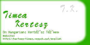 timea kertesz business card
